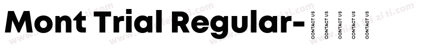 Mont Trial Regular字体转换